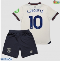West Ham United Lucas Paqueta #10 Bortedraktsett Barn 2025-26 Kortermet (+ Korte bukser)
